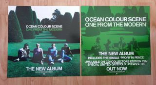 Ocean Colour Scene One From The Modern Promo Poster Very Rare Set Of 2