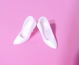 Vintage Barbie Here Comes The Bride White Closed Toe Shoes Both Marked Japan Min