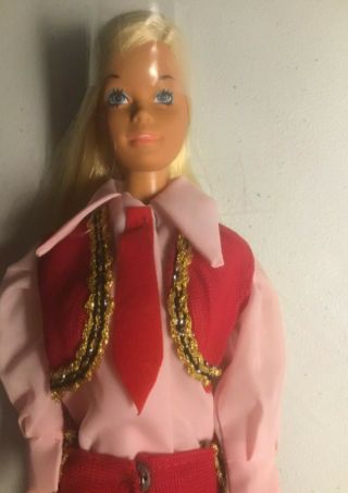 Vintage Mego Maddie Mod 1771 Set Red Vest Pants Barbie Fashion Clone