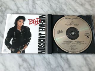 Michael Jackson Bad Cd Japan Matrix A1c 12 Epic Ek 40600 Early Press Rare