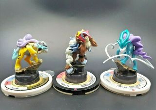 Trio Beats Raikou,  Entei,  Suicune Pokemon Trading Figure Tfg - Rare