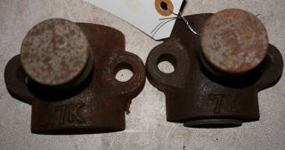 Antique Vintage Stover Ka Main Bearing Caps Hit And Miss Engine