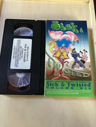 Spike And Mike Sick And Twisted Festival Of Animation Volume 6 Vhs Rare