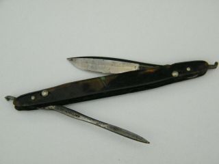 Antique Civil War Era Surgical Feild Folding Scalpel J Reynders & Co