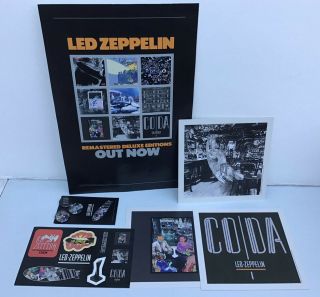 Rare Led Zeppelin Remasters Exclusive Poster,  Stickers,  Picture Cards & Badges