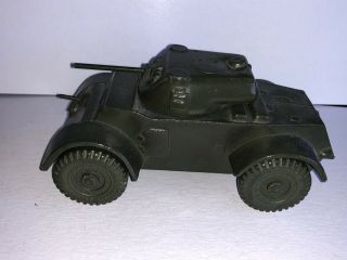 Rare Dale Model Co 5 In Wwii Ww2 U.  S.  Armored Car Moveable Turret Diecast