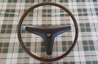 Rare Wood Steering Wheel Lenkrad Gustav Petri 420 Mm 11706956 Ford Taunus P7 Rs.