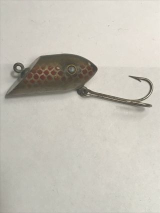 WOW Rare Antique Moonlight Bait Company Trout - Eat - Us Fly Rod Lure.  1926 2