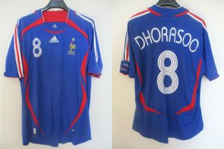 Maillot Equipe De France Adidas Shirt Dhorasoo 8 World Cup 2006 Rare Vintage Xl