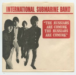 Rare International Submarine Band Picture Sleeve Only - The Russians Are Coming