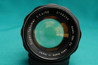 RARE - - Yellow Pentax 50mm/f1:1.  4 - Takumar lens for Pentax 42mm mount 2