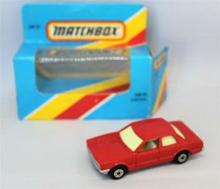 " Matchbox Superfast No55 Ford Cortina " Rare Glow Windows & Silver Painted Base