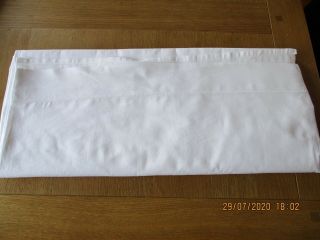 French White Cotton Plain Flat Sheet 90 " Wide - 115 " Long