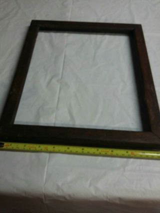 Antique Oak Picture Frame.  13.  1/2 " X 11.  1/2 "