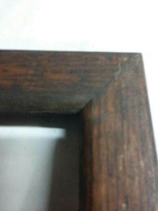 Antique oak picture frame.  13.  1/2 