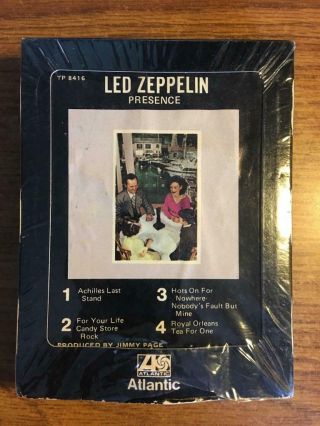 Led Zeppelin Presence Vintage Rare 8 Track Tape Late Nite Bargain
