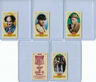 Rare 2012 Panini Golden Age The Three Stooges Crofts " Red " Mini (4) Card Set