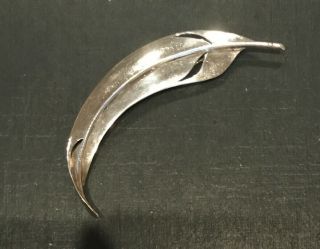 Extremely Rare Signed Designer Robyn Nichols Sterling Silver Leaf Pin.