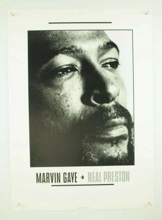 Rare Vintage Motown Marvin Gaye Portrait Poster Print By Neal Preston 20 X 27 "