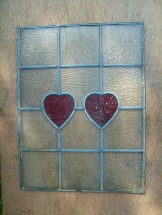 Vintage Leaded Window,  Stained Glass Panel,  1930`s