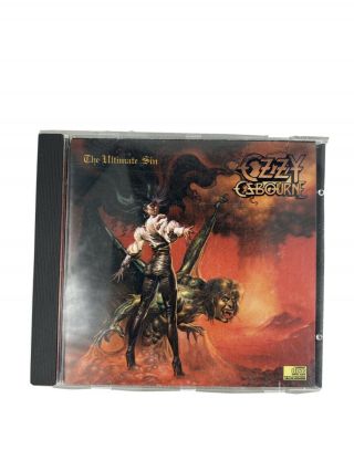 Ozzy Osbourne The Ultimate Sin 1986 - Rare Cd Usa 1st Pressing