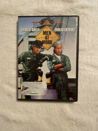 Men At Work (dvd,  1990,  Widescreen And Full Screen) Emilio Estevez Rare Oop