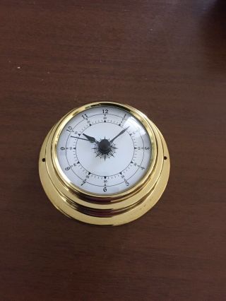 70mm Brass Enclosed Clock