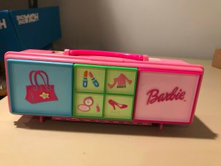 Mattel Tara 1999 Barbie Doll Accessory Carrying Case With 3 Compartments