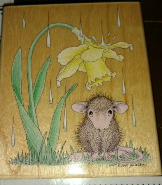 House Mouse,  Gentle Rain,  Rare,  Colorful,  Stampabilities,  C55,  Rubber,  Wood