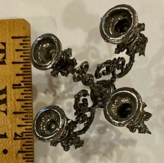 RARE Antique Hanging Metal Chandelier for Doll Houses or Roomboxes 2