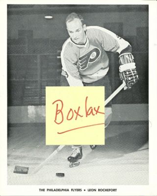 Rare 1967 - 68 Philadelphia Flyers Team Issued Photo Pack Leon Rochefort