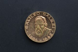 Unique,  Rare,  Antique,  Vintage Galileo Galilei Coin 1564 - 1642 E Pur Si Muore