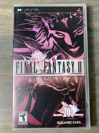 Final Fantasy Ii 2 (sony Psp,  2007) Complete Black Label Rare Vg
