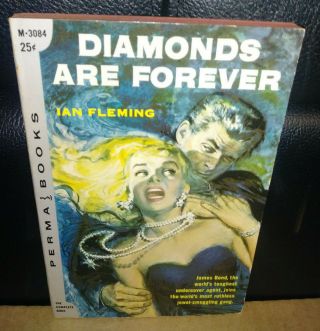 Diamonds Are Forever Ian Fleming Perma 1st Edition Rare 1957 James Bond Pb