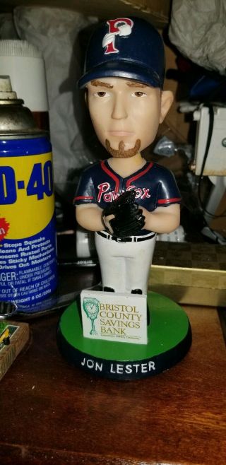 Jon Lester Pawtucket Paw Sox Boston Red Sox Bobble Head Hard To Find Rare