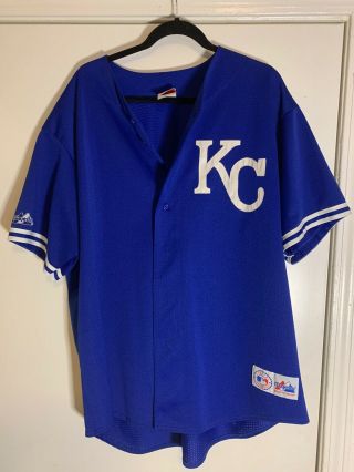 Kansas City Royals Jersey Size Xxl Rare Bp Jersey Vintage Late90’s Made In Usa