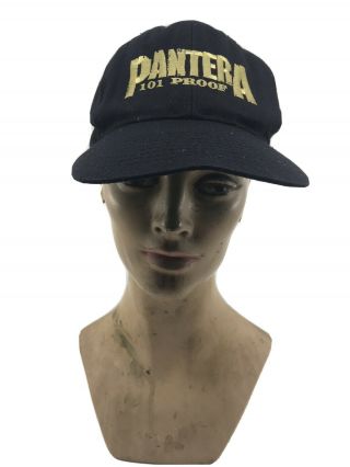 Rare Vintage Pantera Snapback Hat 1990s " 101 Proof " American Metal