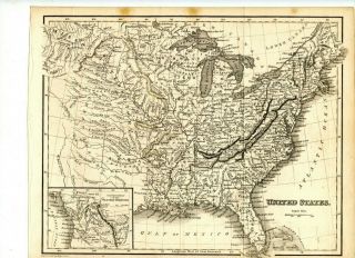 1840 Archibald Fullarton Map - United States America - Canada - Circa 1845