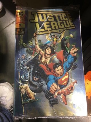 Justice League 1,  Rare Gold Foil Variant,  Dc Comics