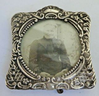 Edwardian Gourdel Vales & Co Hallmarked Silver Picture Photograph Frame Ref 4