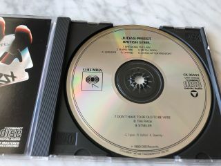 Judas Priest British Steel Cd Dadc Press Columbia Ck 36443 Rare Oop Rob Halford