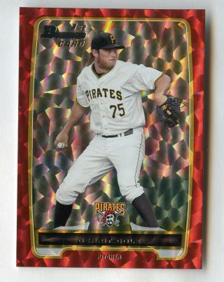 Gerrit Cole 2012 First Bowman Red Ice Refractor Ssp Bp86 24/25 Rare