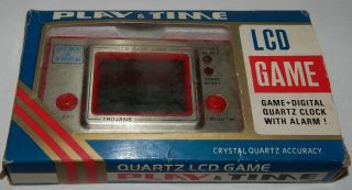 Rare Vintage Trojans Lcd Handheld By Game & Time In Box/boxed /game & Watch/g&w