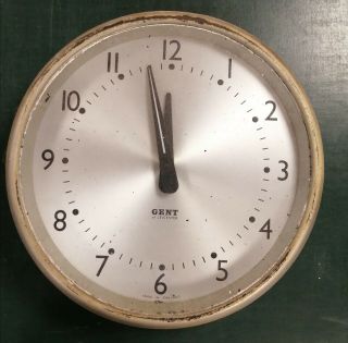 Gent Of Leicester Slave Clock For Restoration Or Parts