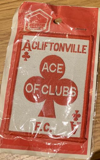 Cliftonville Football Sew On Coffer Sportpatch 1970s Very Rare Celtic Connection