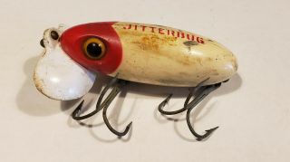 Vintage Fishing Lure – Fred Arbogast Jitterbug – Red/white