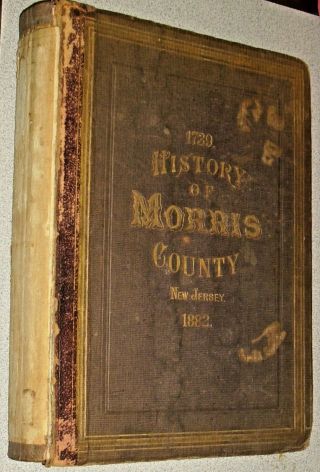 Rare 1882 Morristown Madison Dover Morris County Jersey Nj Antique 1st Ed