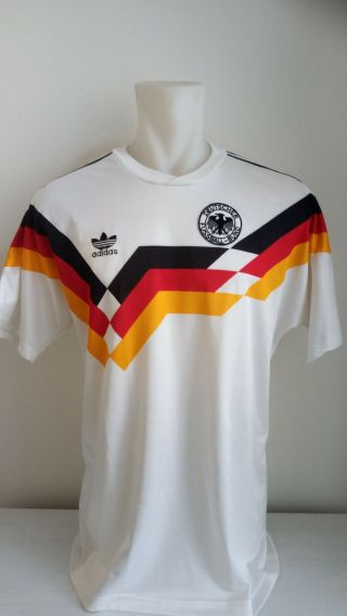 Jersey Shirt Trikot Adidas Vintage West Germany Home Wc Italy 1990 M Very Rare