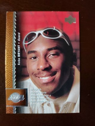 Rare 1996 Upper Deck Kobe Bryant Lakers 58 Rookie Card Hof