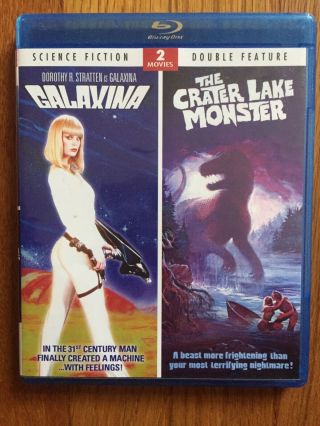 Galaxina/the Crater Lake Monster (blu - Ray Disc,  2011) Htf Oop Rare